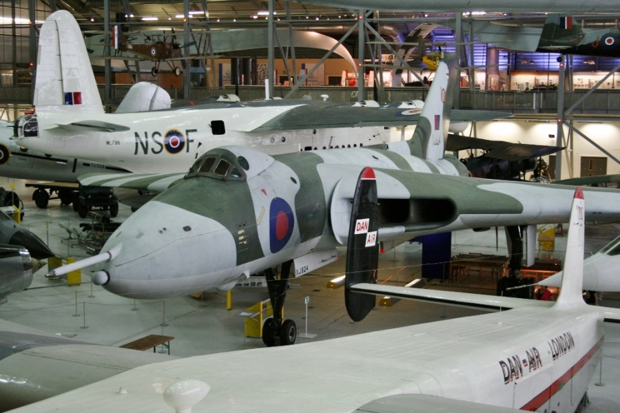 Avro Vulcan AirSpace hangar IWM Duxford UK
