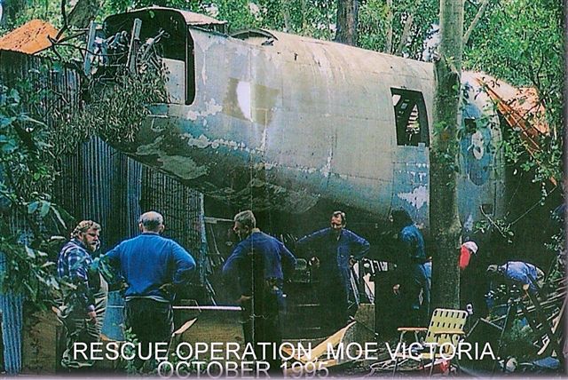 B-24 fuselage as found in Moe 1995