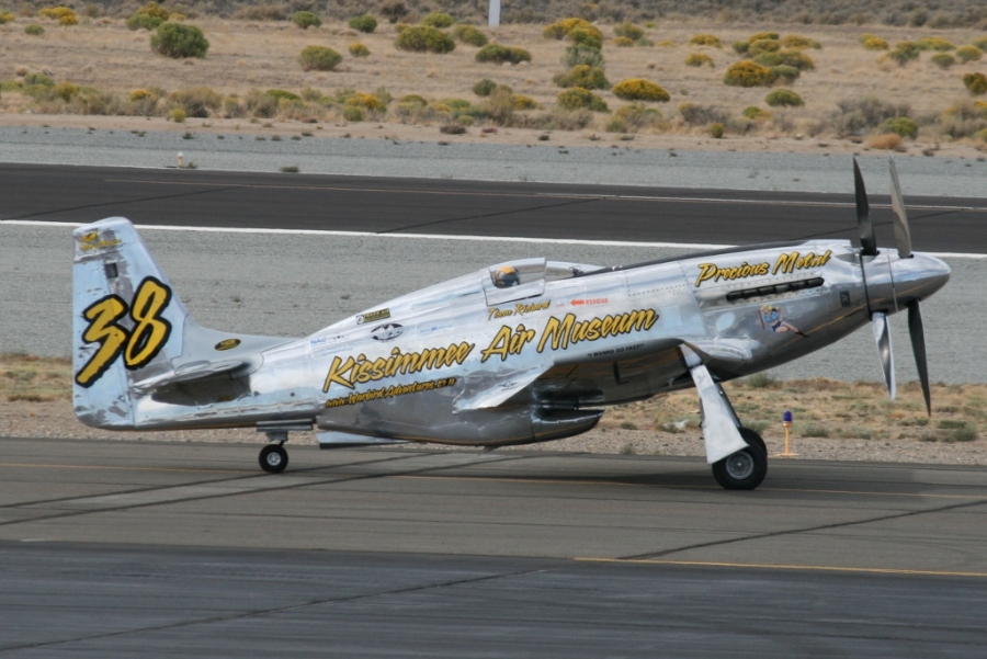 Precious metal P-51 Unlimited Class Reno Air Races 2012