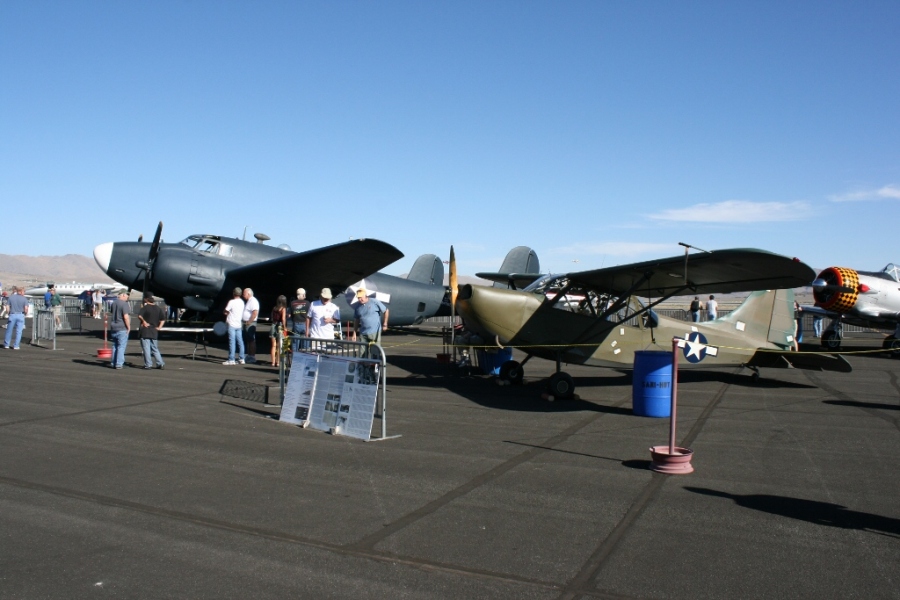 A Lockheed Ventura and the trophy winning OY-1 Reno Air Races 2012