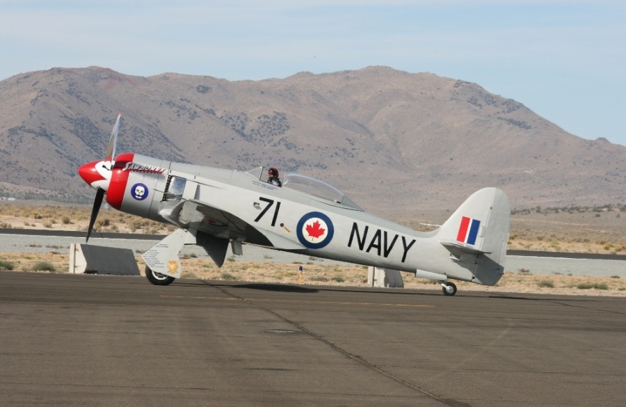 Saw Bones Hawker Sea Fury Unlimited Class Reno Air Races 2012