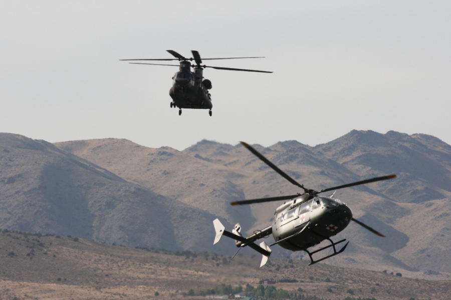 US Army Chinook and Lakota  Reno Air Races 2012