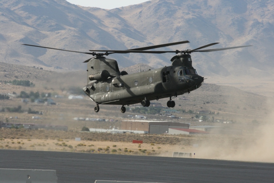 US Army CH-47 Chinook Reno Air Races Nevada USA