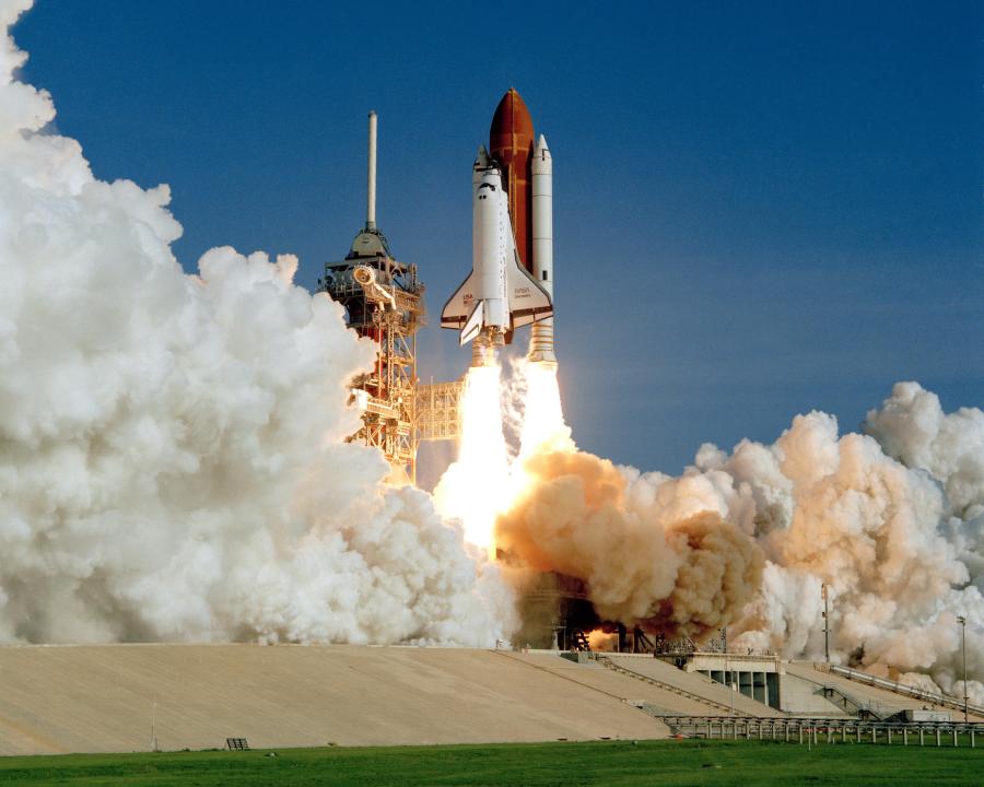 Space Shuttle Discovery's maiden voyage August 30th, 1984 NASA
