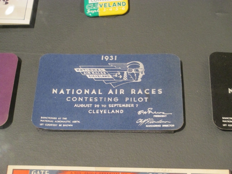 1931 National Air Race contestant pass Cleveland