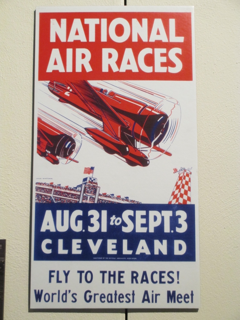 National Air Races Poster  Travel Air Mystery Ship Cleveland
