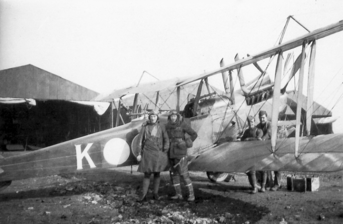 No.3 Squadron on the Western Front with a British Aircraft Factory R.E.8