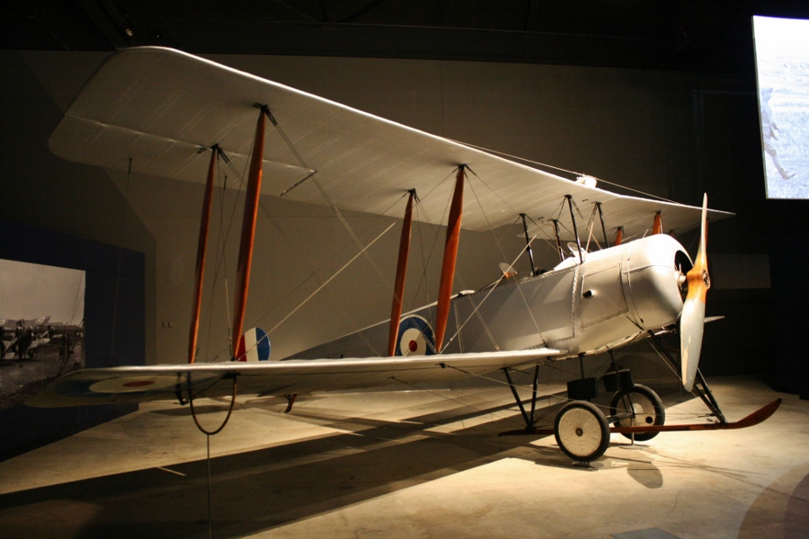 The last surviving Imperial Gift Avro 504K at the Australian War Memorial
