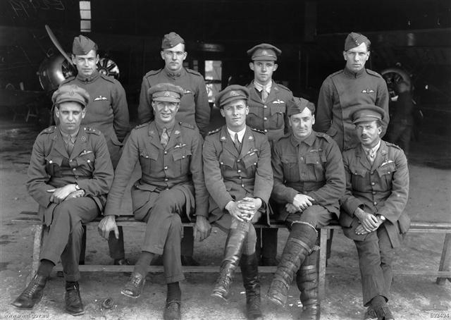 AFC Officers of A Flight, No. 4 Squadron including Harry Cobby 