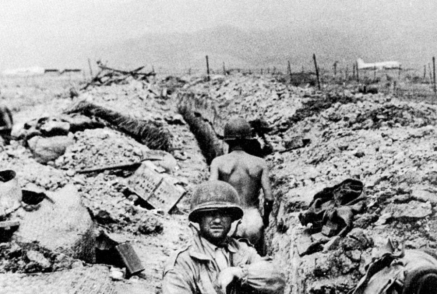 French Troops in the trenches of Dien Bien Phu 1954