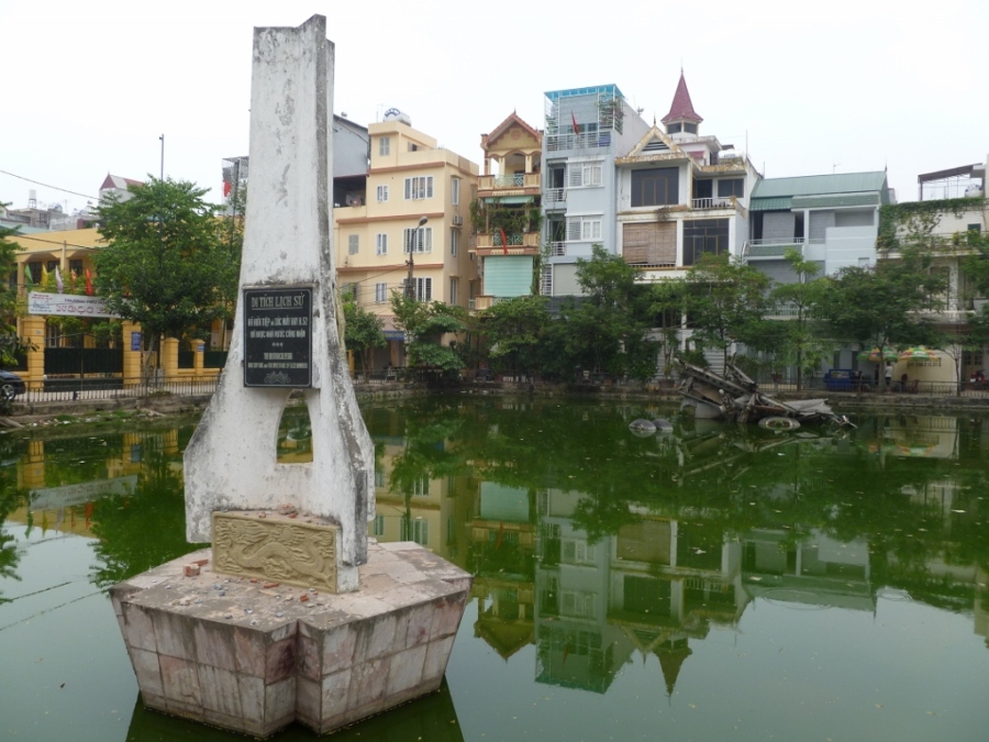A memorial of sorts at B-52 Lake Hanoi