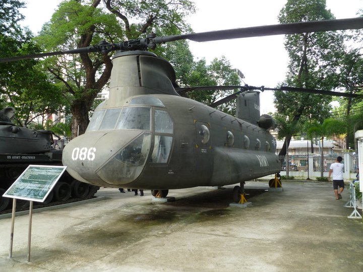 US Army Boeing CH-47 Chinook at the War Remnants Museum Ho Chi Minh City