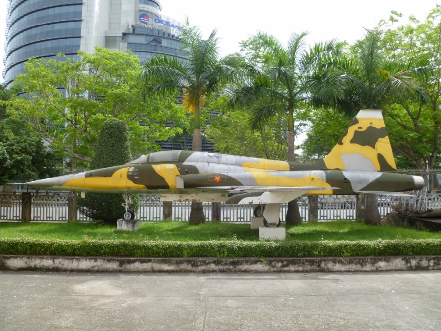 A captured South Vietnamese Northrop F-5E Tiger II at the Military Museum in HCMC