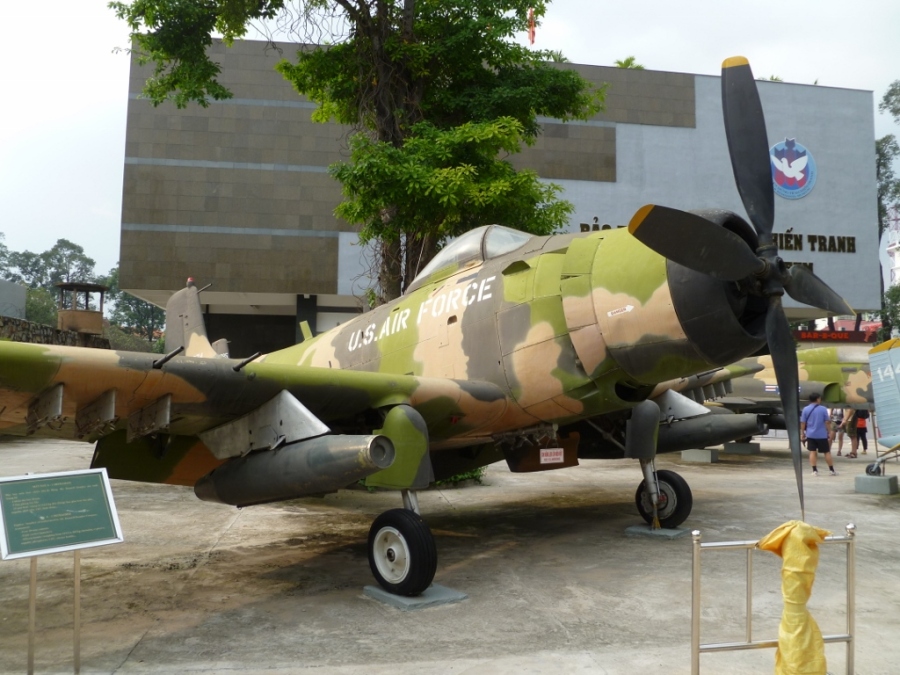 Douglas A-1 Skyraider at the War Remnants Museum Ho Chi Minh City Vietnam