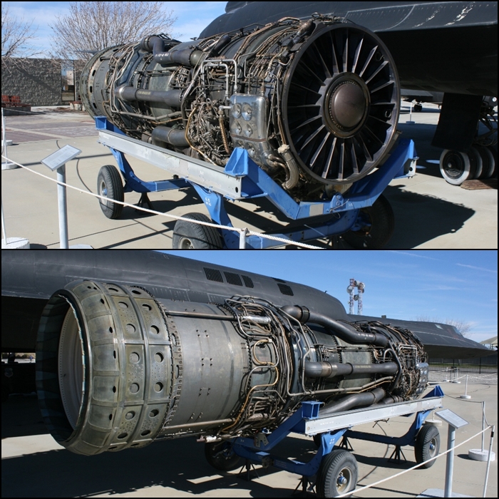 P&W j-58 engine of the SR-71 Blackbird Airpark Palmdale CA
