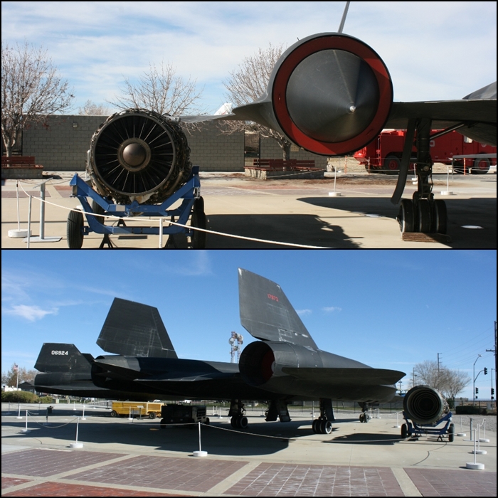 P&W j-58 engine of the SR-71 Blackbird Airpark Palmdale CA