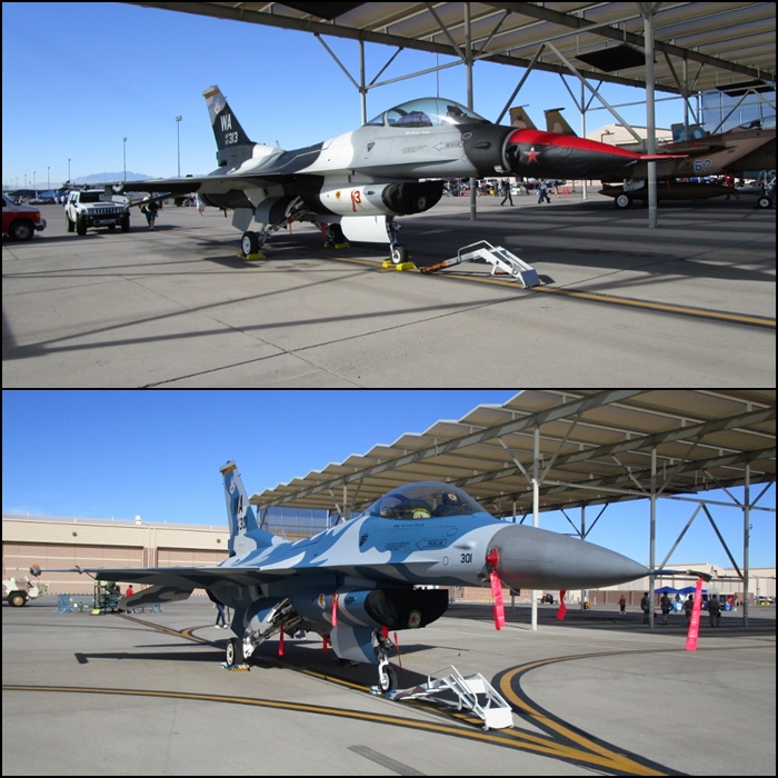 USAF F-16's of the 64th Aggressor Squadron
