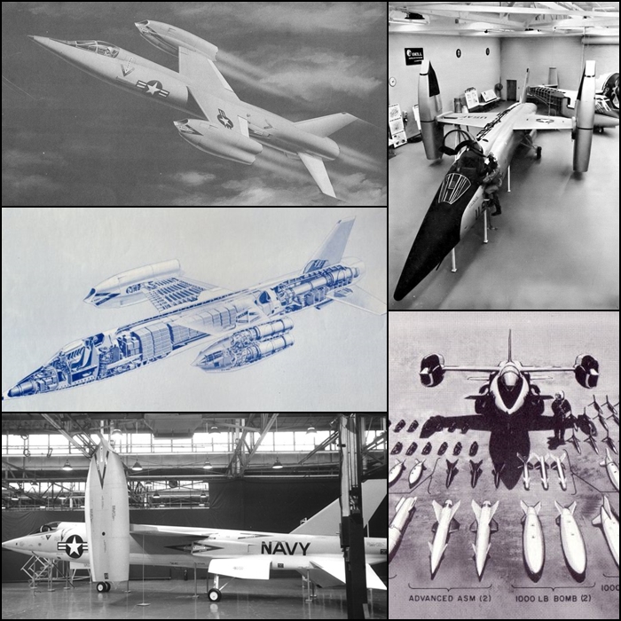 Bell D-188A concept drawings and mockup airframe