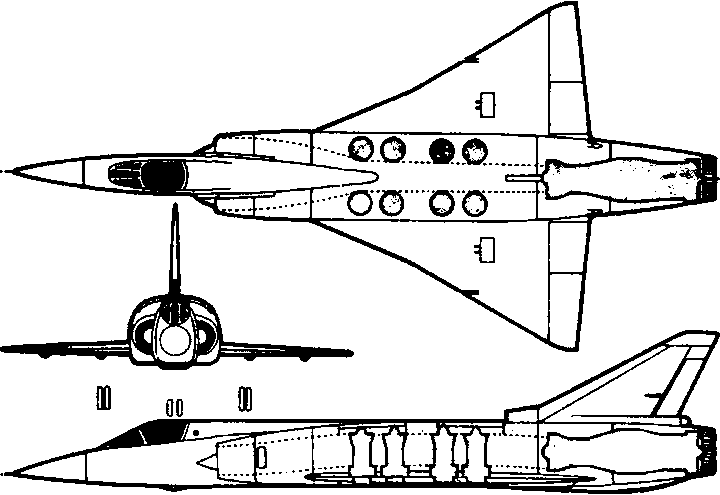 Dassault Mirage IIIV engine layout
