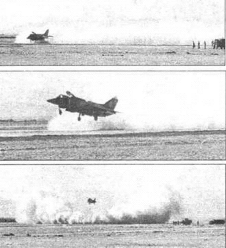 A Yak-38 in Afghanistan in 1980 demonstrating the dust problems during V/STOL take-off and landing! Soviet Navy