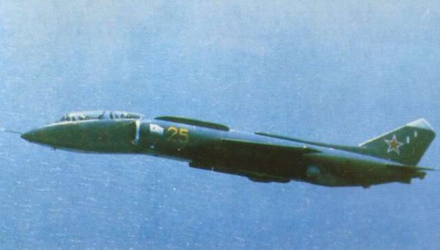 The ungainly looking Yak-38U Forger B in flight Soviet Navy