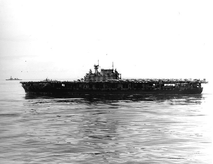 USS Hornet CV-8 underway on May 15 1942 
