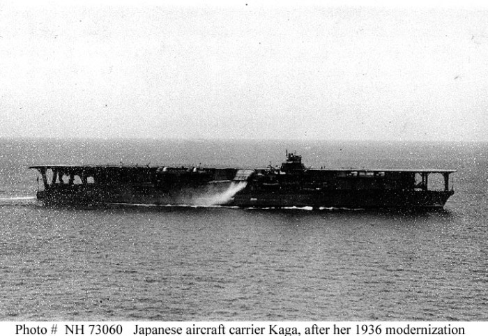 IJN Kaga aircraft carrier Midway