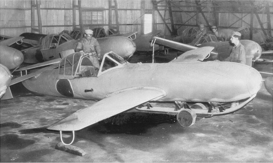 Yokosuka MXY7-K1 trainers captured at the Yokosuka Naval Air Arsenal in 1945