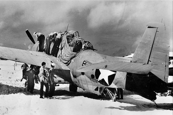 Surviving Grumman TBF Avenger Midway 1942 US Navy