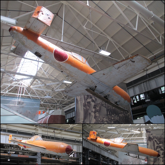 Yokosuka MXY7-K1 trainer at The National Museum of the US Navy in Washington DC - note the landing skid (photos taken during my 2013 visit to the museum)
