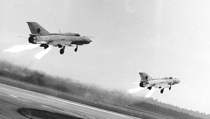 JG-3 MiG-21SPS rocket assisted take-off 1979