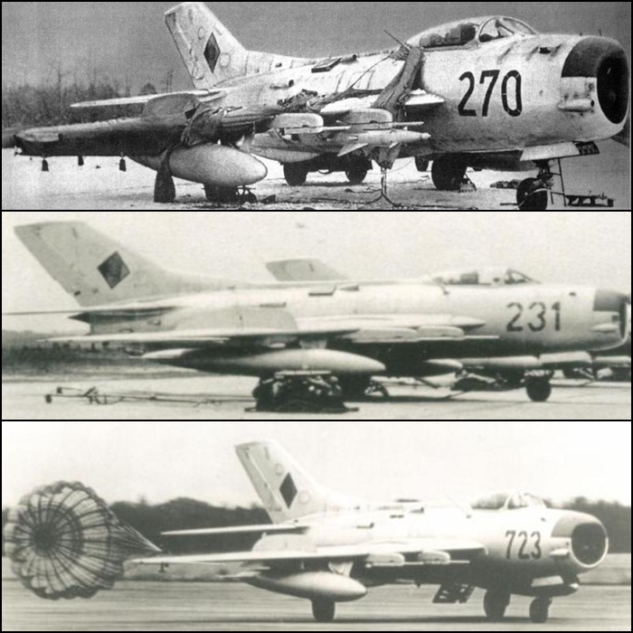 GDR East German LSK MiG-19PM Farmer D (photos via Forgotten Jets)