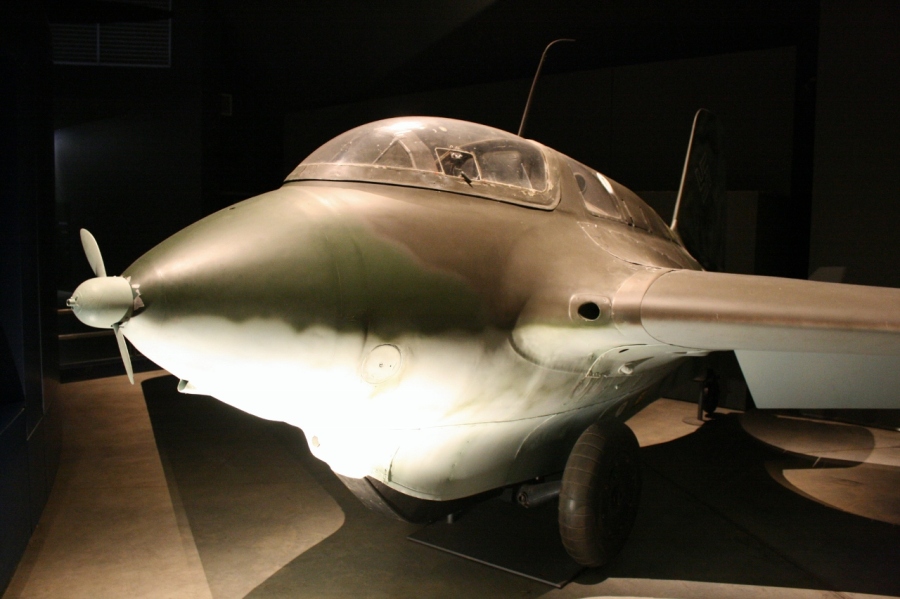 The Australian War Memorial Me-163B Komet rocket fighter was captured in 1945 in Germany and sent to Australia in 1946