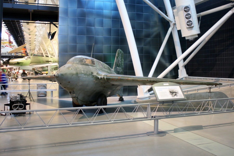 Messerschmitt Me-163B Komet rocket powered interceptor at the Smithsonian National Air and Space Museum - Steven F. Udvar-Hazy Center in Chantilly, Virginia (photo taken during my 2013 visit to the museum)