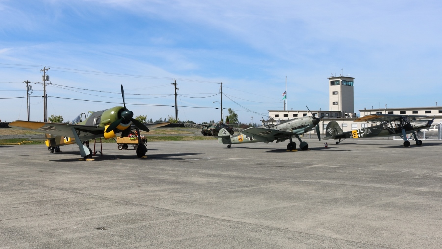 FHC Luftwaffe Flying Day 2016 lineup - Fw 190A-5, Bf 109E-3 and a Storch