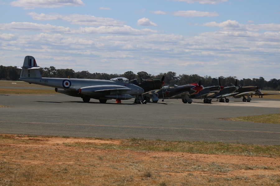 Just part of the lineup at Warbirds Downunder 2018 hosted by the Temora Aviation Museum
