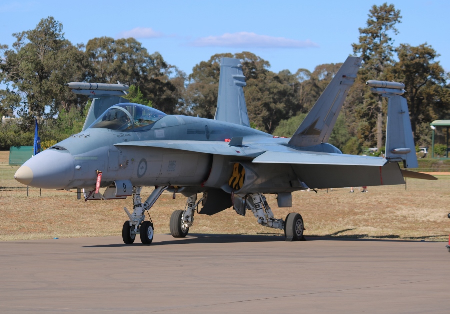 RAAF No. 2 Operational Conversion Unit (2OCU) McDonnell Douglas F/A-18A Hornet from RAAF Williamtown - Warbirds Downunder 2018