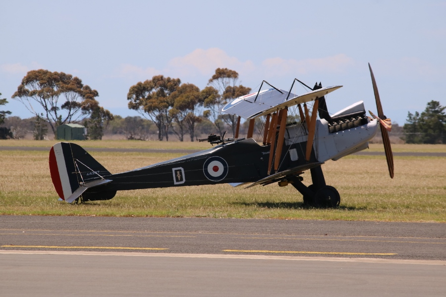RAAF Museum reproduction Royal Aircraft Factory R.E.8 reconnaissance aircraft - RAAF Point Cook, November 18th, 2018