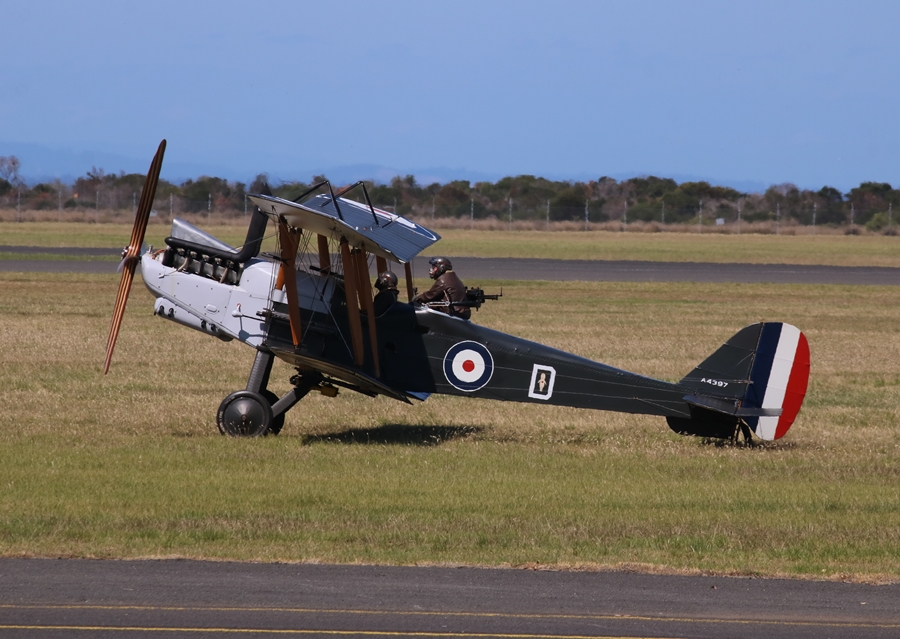 RAAF Museum reproduction Royal Aircraft Factory R.E.8 reconnaissance aircraft - RAAF Point Cook, Remembrance Day 2018