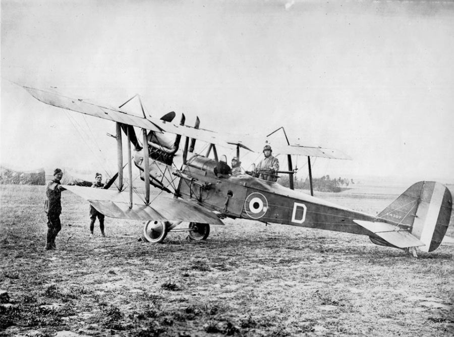 The original Australian Flying Corps Royal Aircraft Factory R.E.8 "Harry Tate" A4397 of AFC No. 3 Squadron (AFC/RAAF Photo)